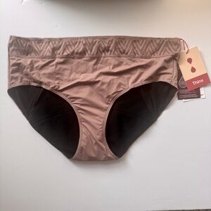 NWT Thinx Hiphugger Mauve Size 3X Super Abrosbancy Period Panties